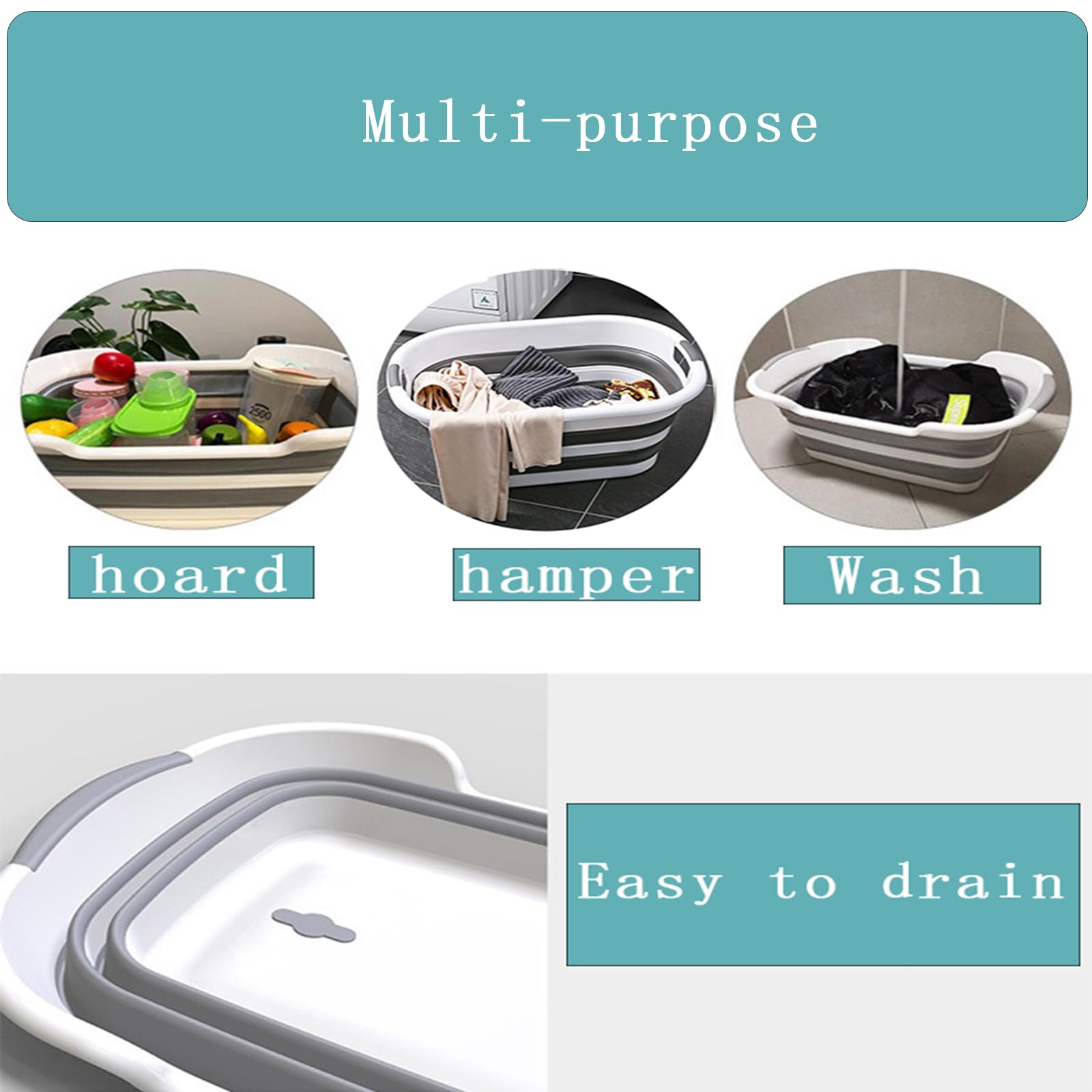 Faltbare Haustier-Badewanne mit Abflussloch,Tragbare Hundebadewanne,Faltbare Hundebadewanne,Fragbare Badewanne für Kleine Hunde, Katzen,für den Innen- und Außenbereich geeignet (Größe: 60cm x 40cm)