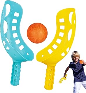 Yaztauho Catch Ball Set, Pop and Catch Game, Outdoor Sports Toy, Colourful Toy for Kids, Garden, Park, Holiday, Birthday, Picnic