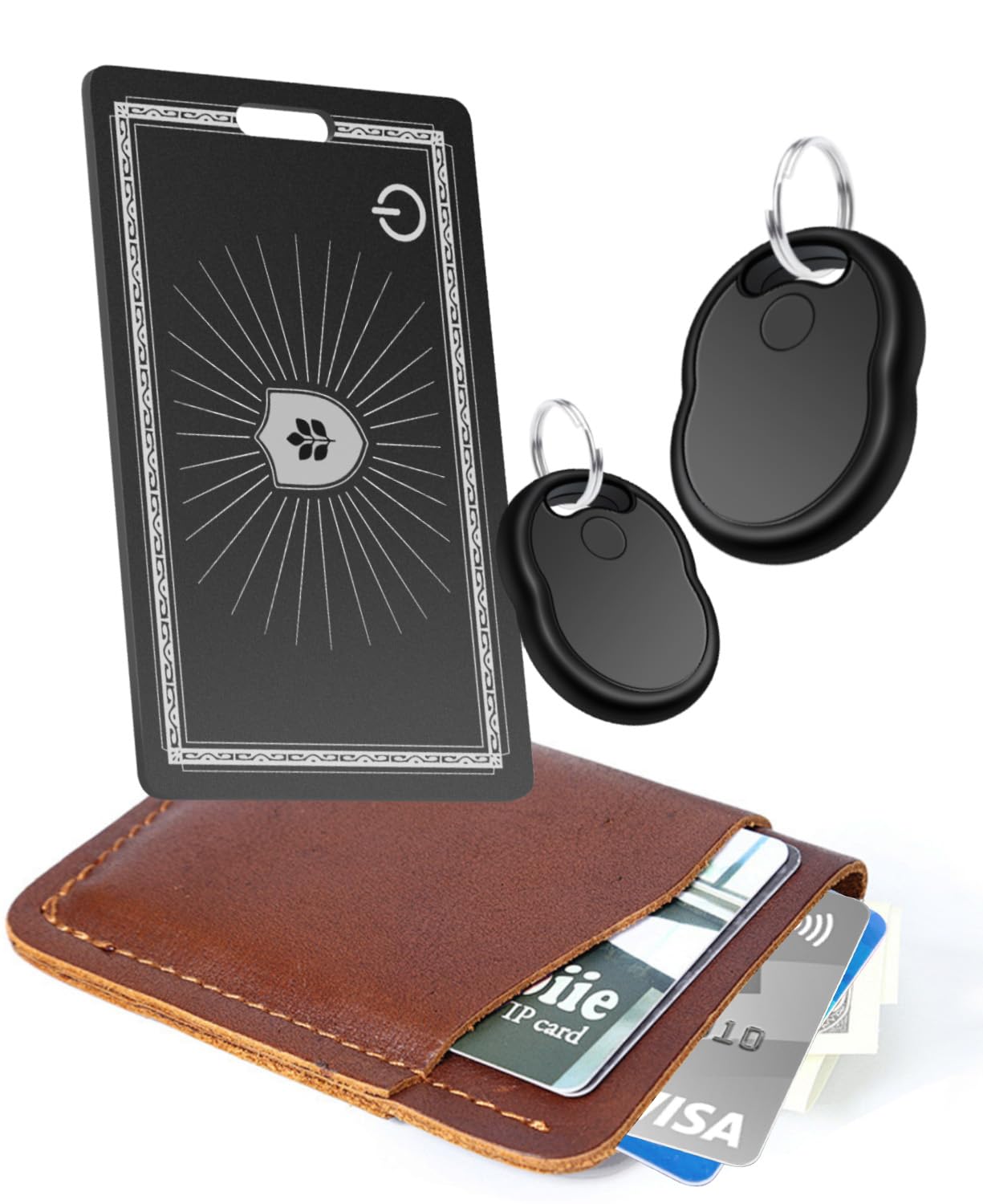 Wallet Tracker Card & Key Finder 2 Pack - 0.07 in Ultra Thin Tracker Card and Tracker Tag for Credit Card Holder, Passport, Luggage, and Item Locator, with Apple Find My, IP68 Waterproof, Rechargeabl-picture-39