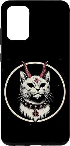 Galaxy S20+ Devil Cat Occult Satanic Baphomet Case