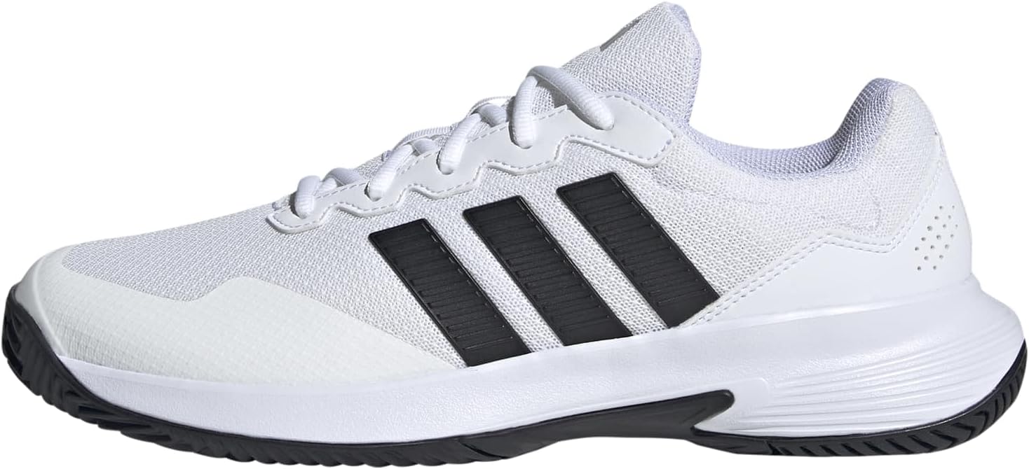 adidas Men’s Gamecourt 2 M, White/Black/Silver Metallic, 16