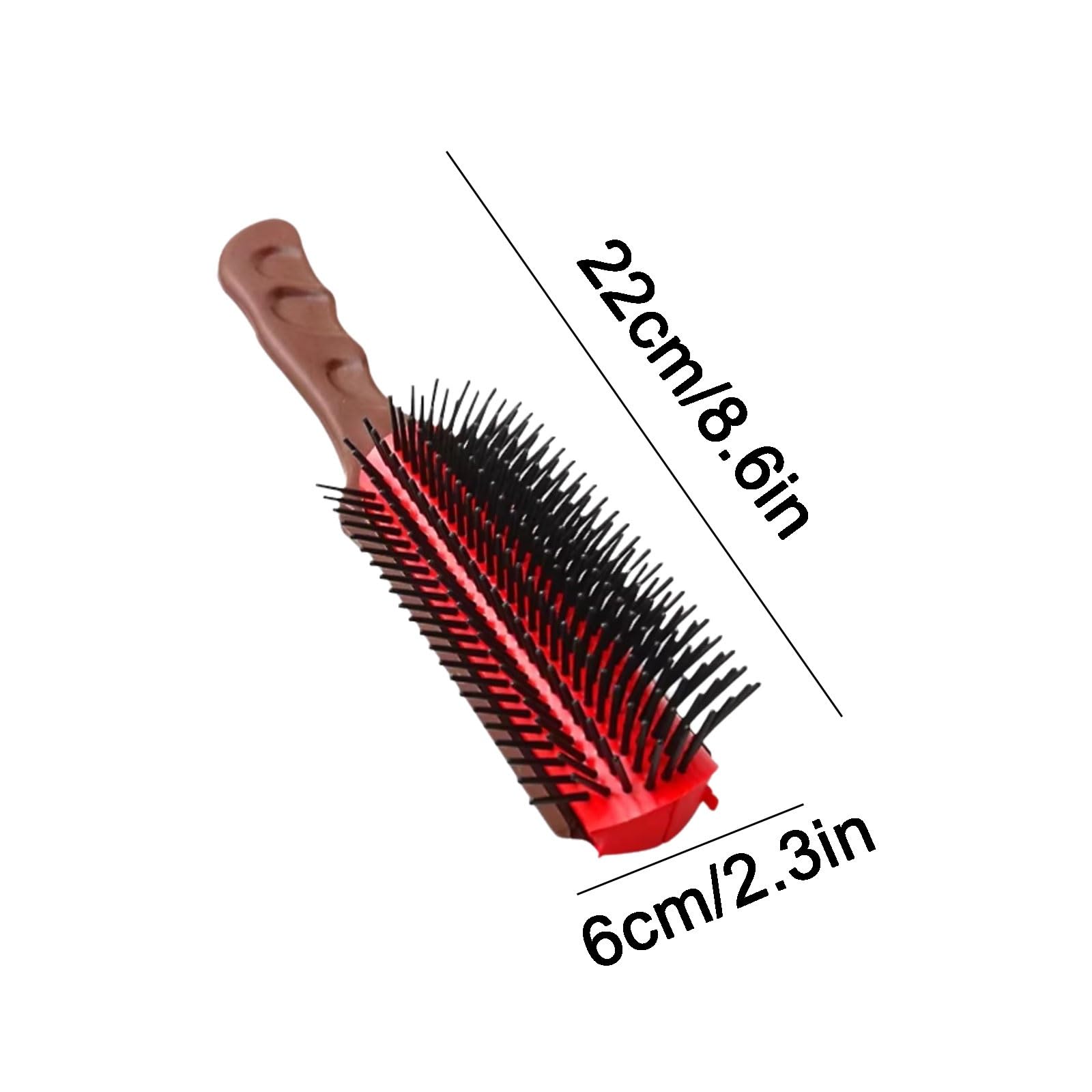 Léger Peigne en plastique for hommes, peigne à neuf rangées, brosse à cheveux démêlante rétro détachable, facile à nettoyer, facile à transporter multifonctionnel(2 pcs)