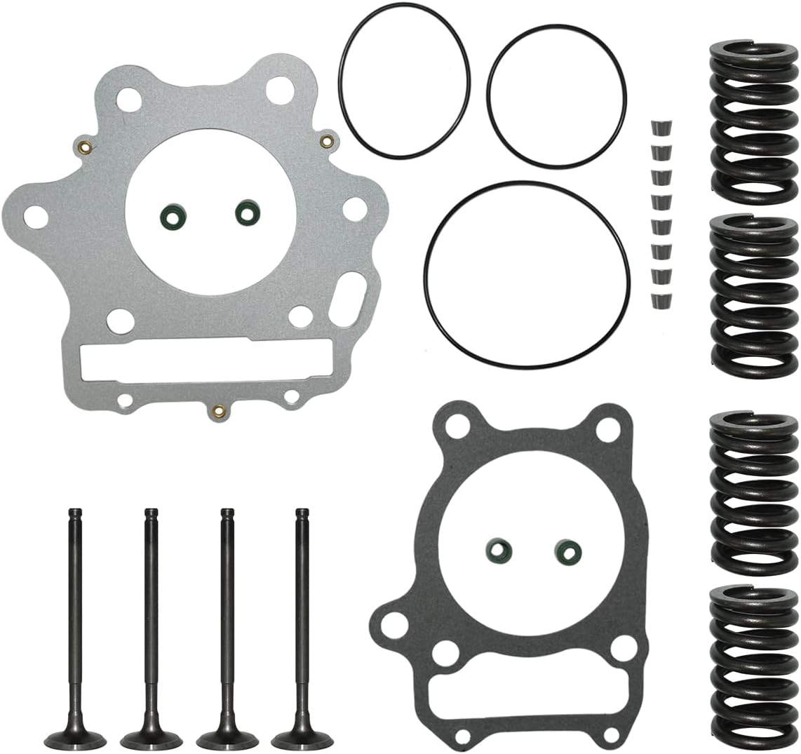 Cylinder Intake Exhaust Valve Kit Fit for Honda Sportrax 300 TRX300EX 2X4 1993-2008 TRX300X 2X4 2008