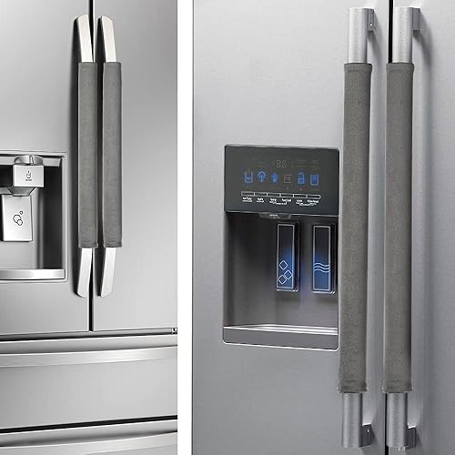 Nuovoware Juego de 4 fundas para manijas de puerta de refrigerador, hacen que los electrodomésticos de cocina, nevera, horno, microondas,