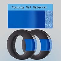 Vista 5 de MQDITH Almohadillas de repuesto de gel refrigerante compatibles con auriculares Sony Playstation 5 Pulse PS5 3D