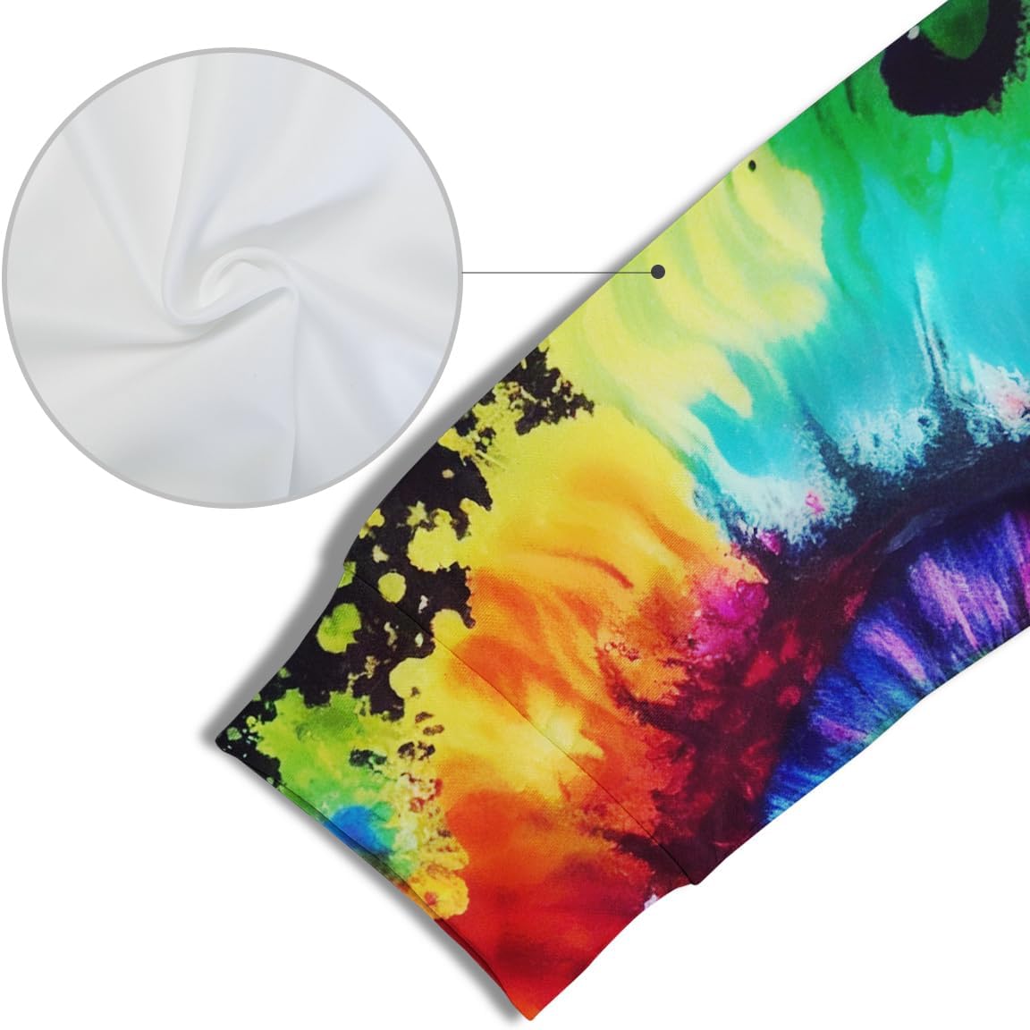 Unisex 3D Tie-Dye Graphic Hoody Hoodie Vintage Rainbow Pattern Pockets Long Sleeve Pullover Hoodies - Image 5