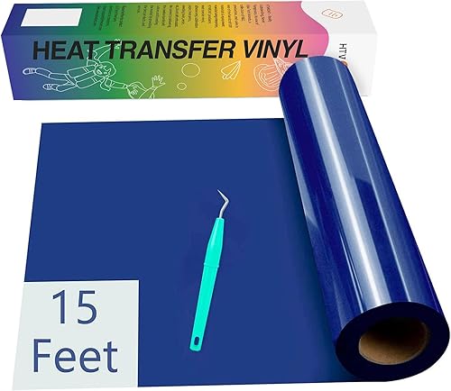 Miniatura 42 de HTVRONT Paquete de 8 vinilos de transferencia de calor HTV de 12 pulgadas x 3 pies para camisetas, vinilo para planchar con 8 colores surtidos