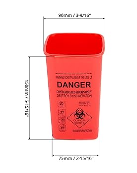 Amazon.com: QWORK 1 Quart Sharps Disposal Container