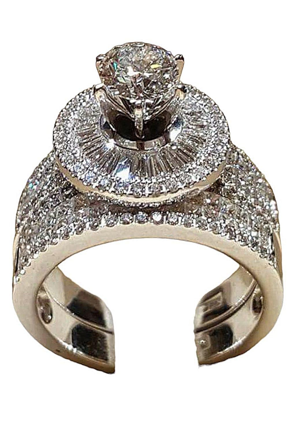 TSB Rhodium Plated Cz Stone Solitaire Ring, For Womens - One Size (B0CPT6CF7J) Amazon Price History, Amazon Price Tracker