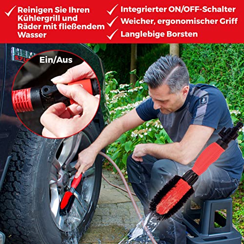 Pingi Reifen- und Felgen-Reinigungsset 4-TLG Leg-Set-8 Reinigungs-Set 1 Set