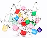 20 Stück mehrfarbige Windelnadeln für Babys, Kleinkinder, Sicherheitsnadeln, Bunte Sicherheitsnadeln, strapazierfähig, 5,1 cm Windelnadeln und Verschlüsse