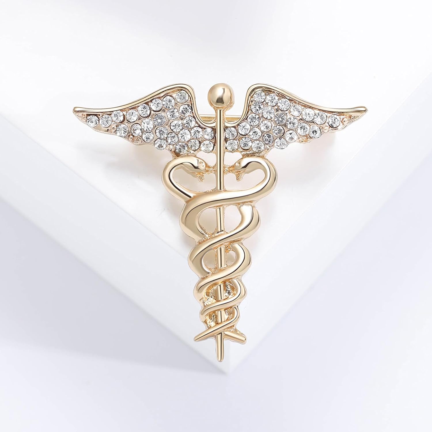 Stethoscope Brooch Pins Nurse Week Gifts for Women Rhinestone Nursing Pin Clothing Bags Decoration Brooches for Doctor Nurse Medical Students Graduation Jewelry Nurse's Day Gifts