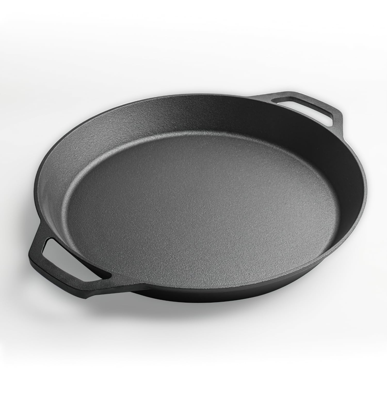 YYMIYU Padella extra large in ghisa pre-stagionata – doppia maniglia di assistenza – da utilizzare in forno, sul fornello, sulla griglia, commerciale o sopra un falò (61 cm)