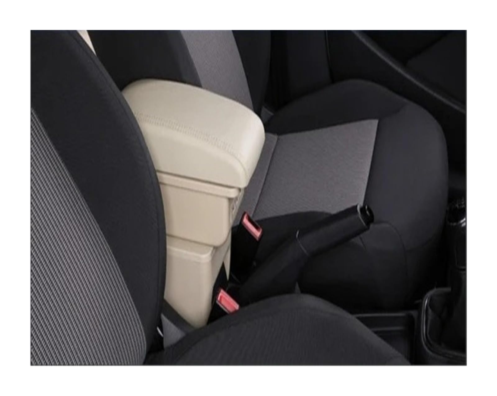 AWGNTQQ Car Armrests For Suzuki For SX4 Armrest Box Car Center Console Storage Case Modification Accessories With USB Interface(B-Beige)