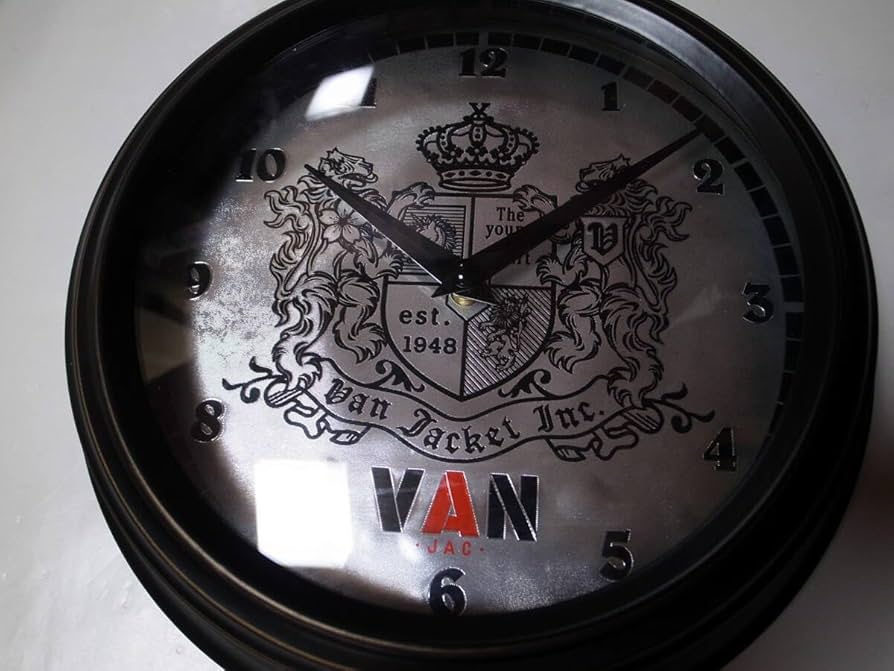 Amazon.co.jp: VAN JAC ヴァンヂャケット WALL CLOCK 向かい獅子