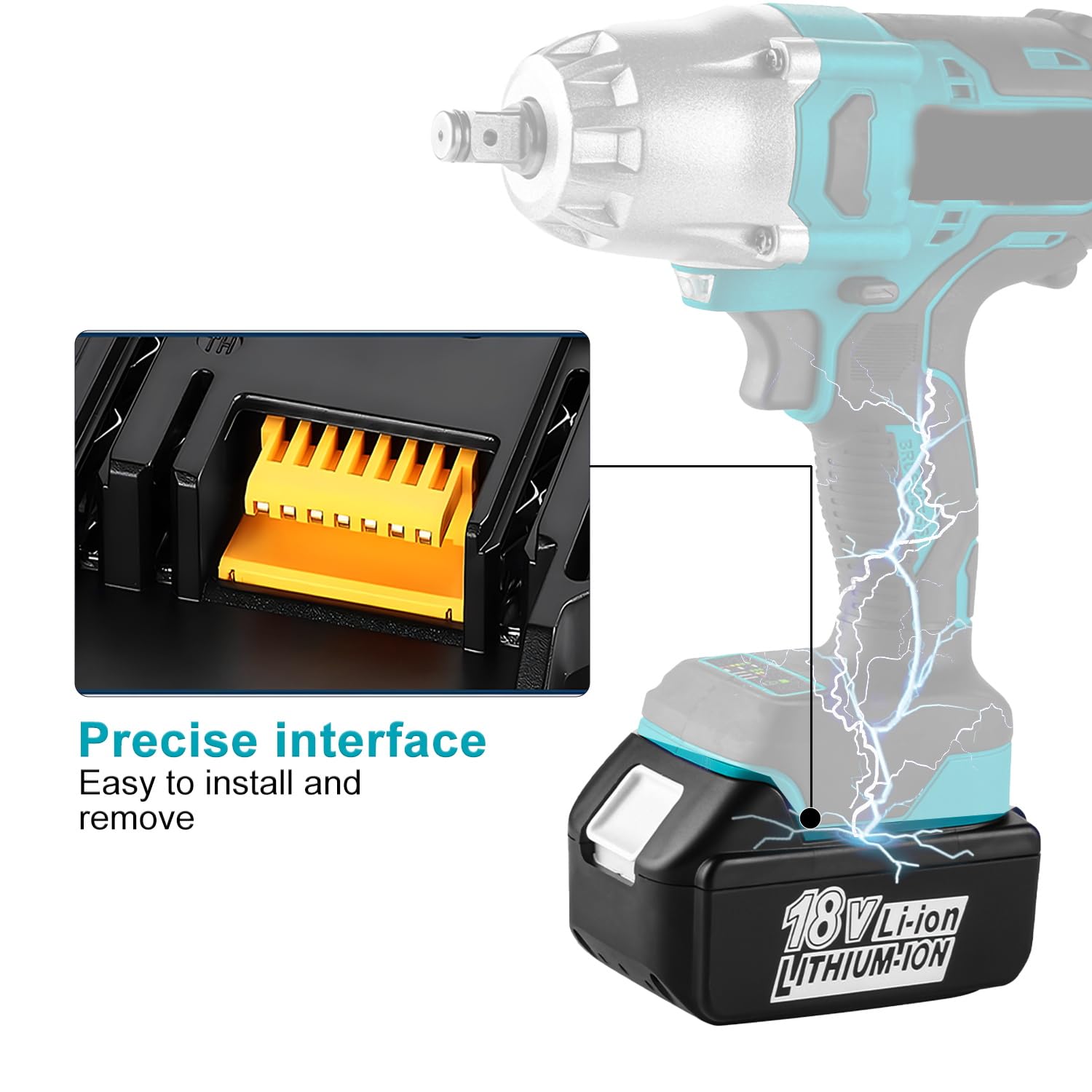 Batterie Rechange Makita 18V 5Ah - 2x Packs Li-Ion | Compatible BL1860, BL1850, LXT-400 | LED Indicateur