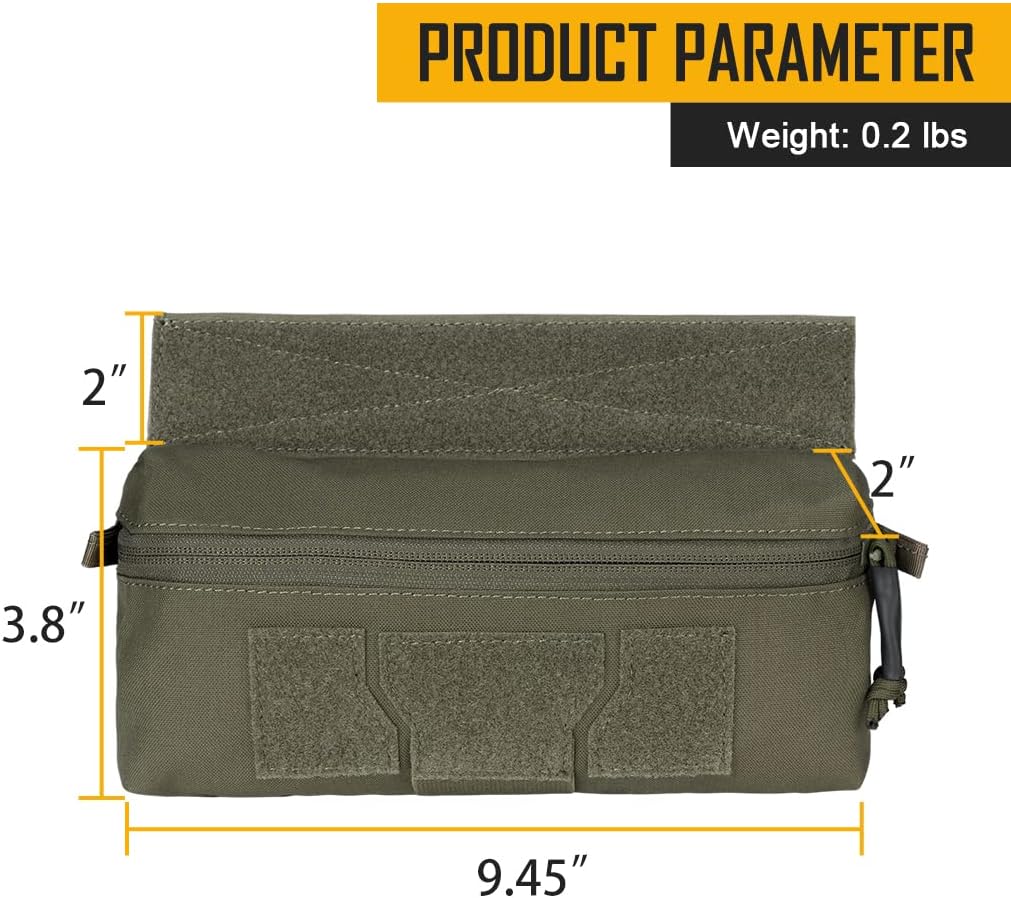 IDOGEAR Tactical Drop Pouch with Hook and Loop for JPC CPC AVS Vest Utility Tool Pouch Fanny Pack - Image 2