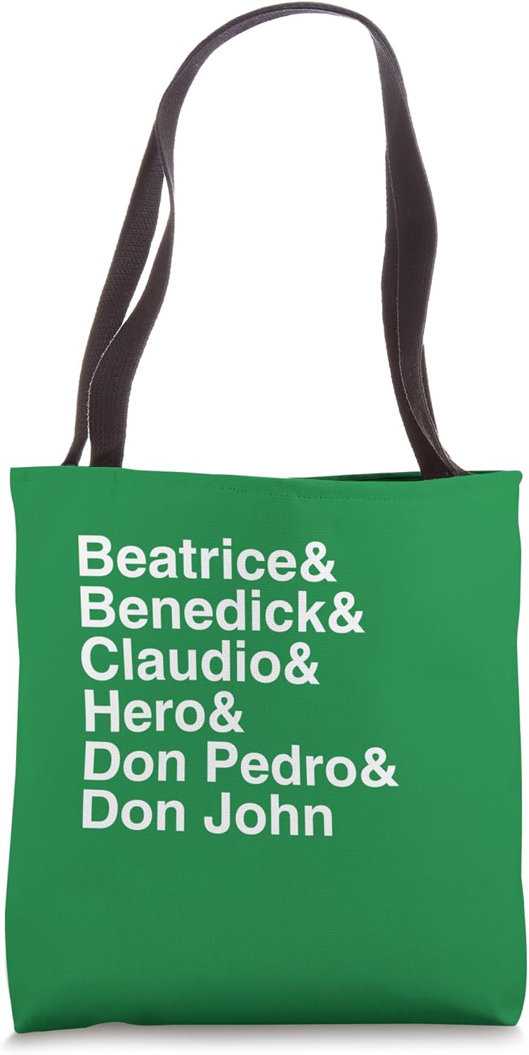 Shakespeare Much Ado About Nothing Character List Tote...