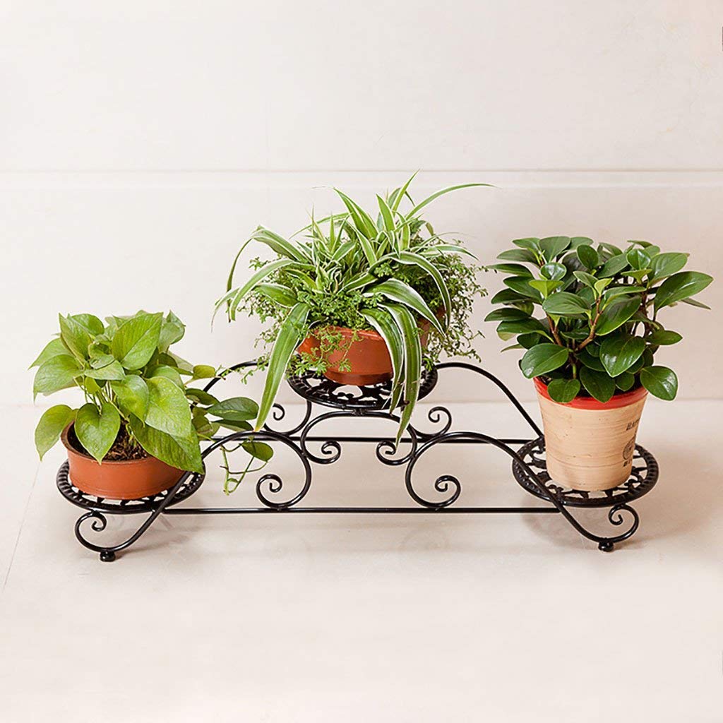 SnamicE Plant standFlower Stand, European Iron Flower Stand, Multi-Tier Balcony, Living Room, Flower Pot Frame/R Plant Shelves,