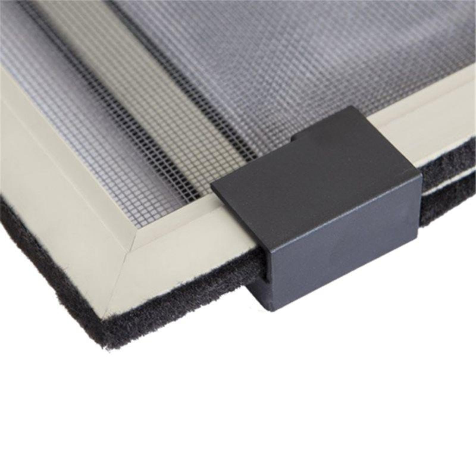 La zappa Moustiquaire en aluminium extensible pour portes et fenêtres adaptable sur mesure (aluminium, 50 x 70 cm)