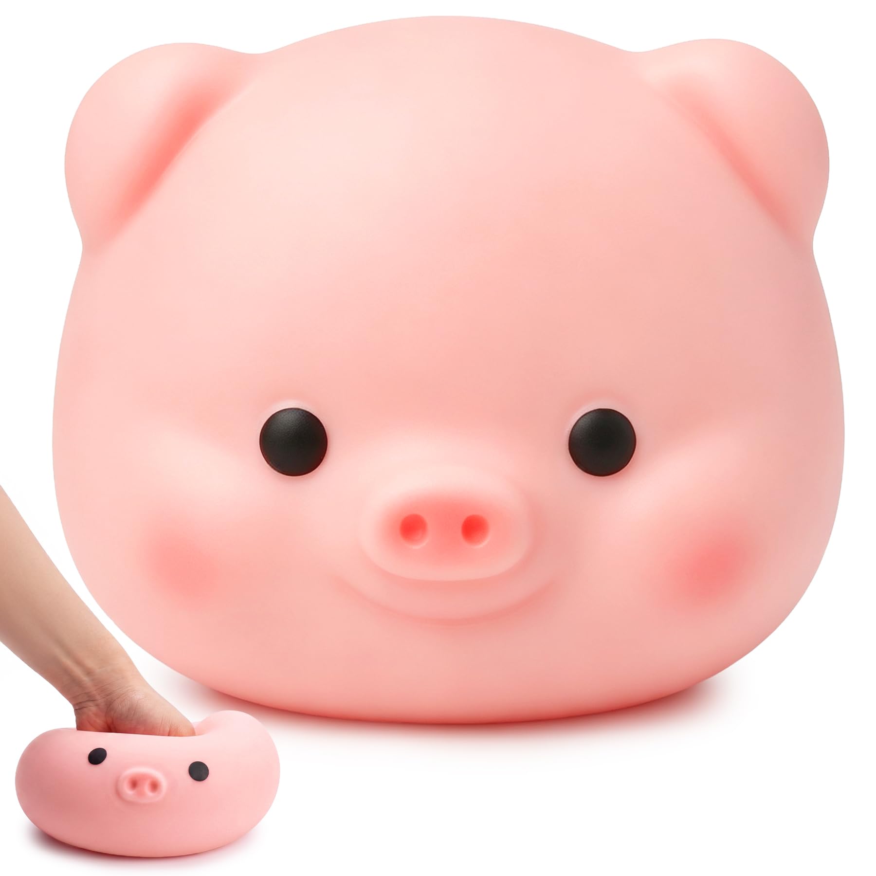 Jumbo Pig Squishy, Cute Animal Sensory Toy