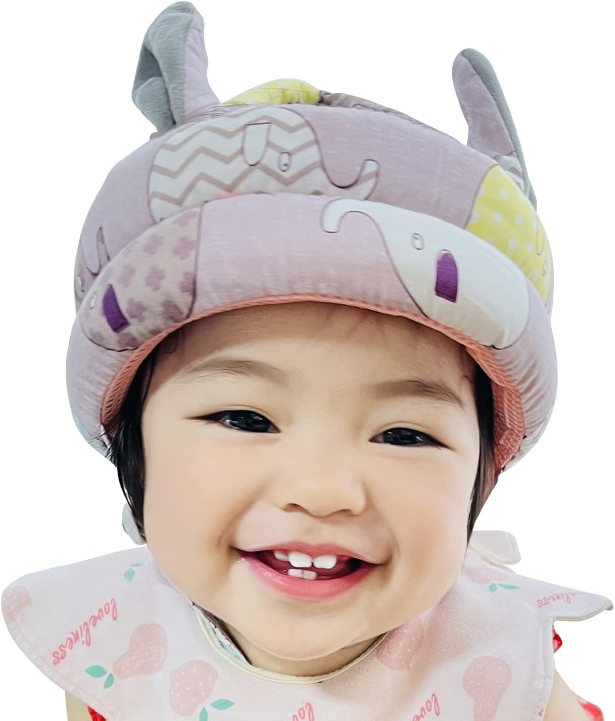 アンドココ Coco ヘッドガード 赤ちゃん 転倒防止クッション あたま ガード ベビーヘッドガード ヘルメット ごっつん防止 セーフティー うさぎ 綿素材 メッシュ ３６０度保護 ベビー 軽い クッション 転倒防止 衝撃緩和 ベビー用品 パープル 大きな取引