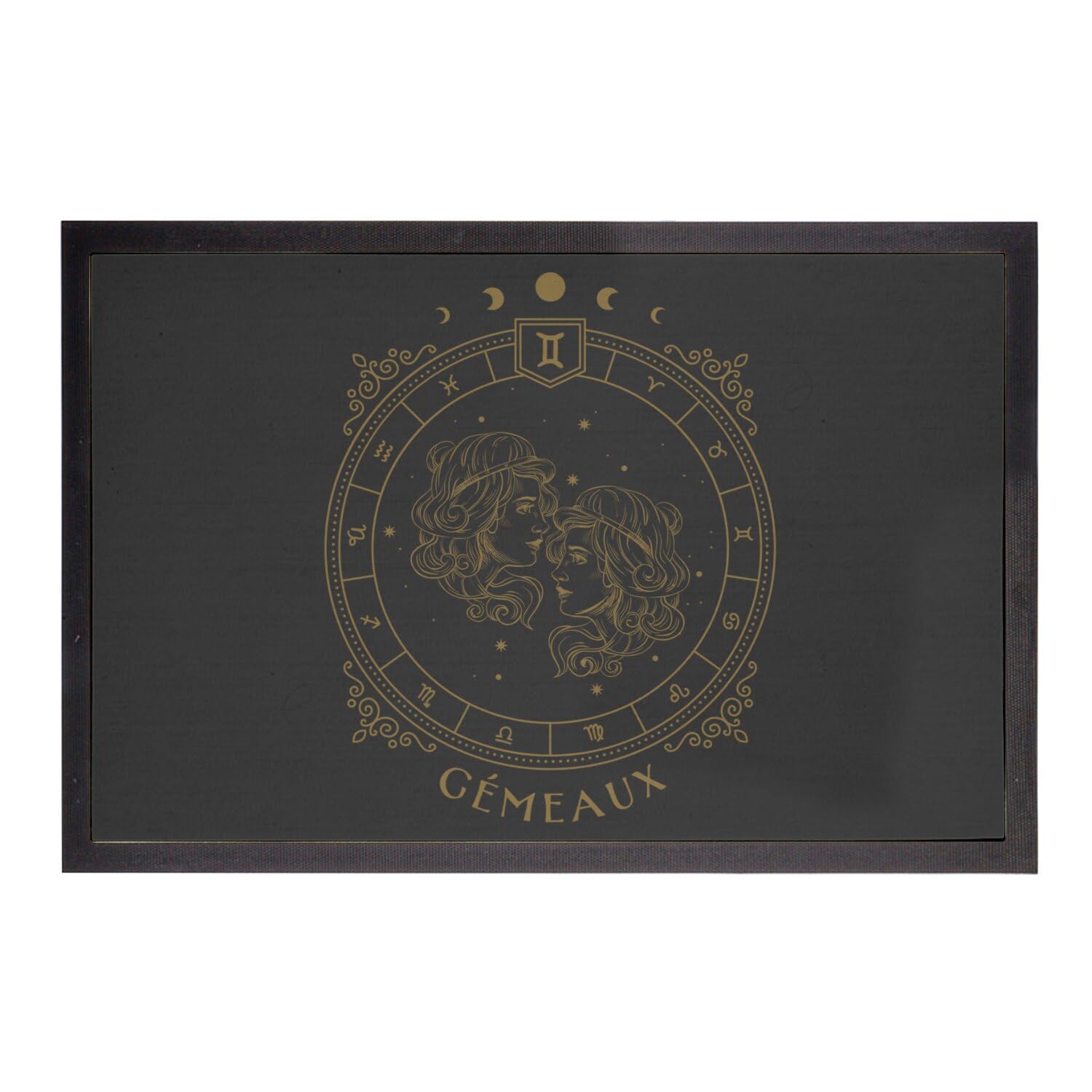 Cadeau Astrologie Gémeaux Paillasson Tarot Déco Mystique