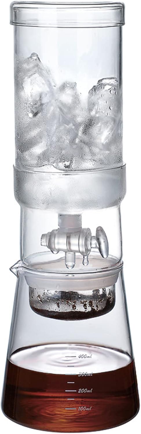 Cafetera de Goteo Frío Portátil con Filtro Reutilizable 400 ml