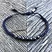 Navy Blue Woven Bracelet with Beaded Lucky 7 Hematite Stones - Handmade Drawstring Adjustable Sailor Knot Rope Jewelry for Men and Women by Rumi Sumaq