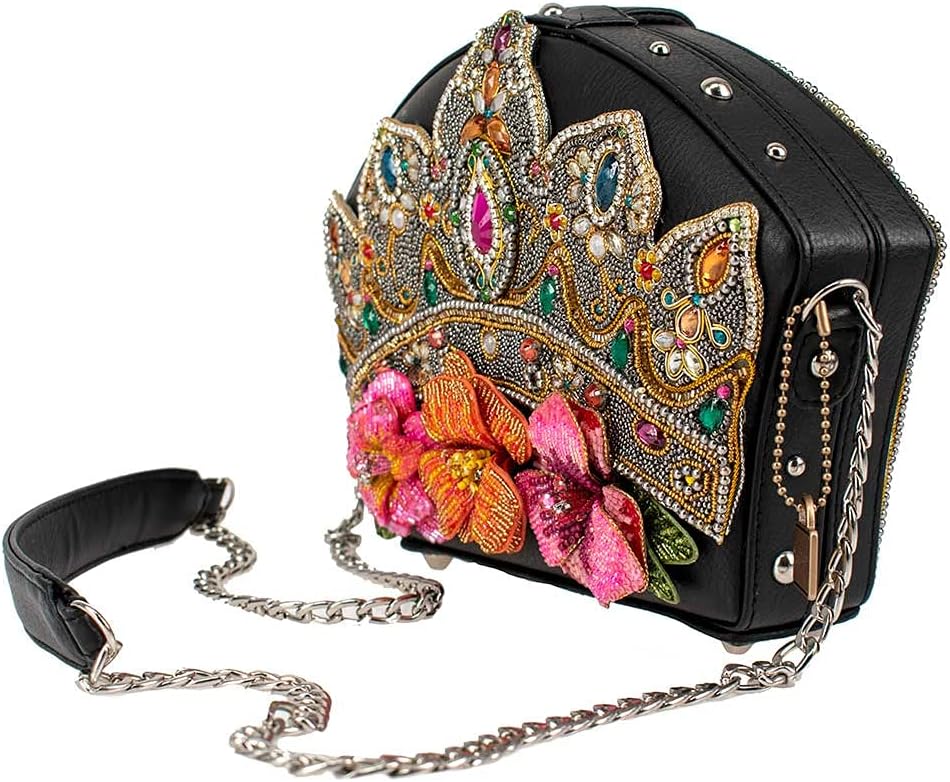 Mary Frances womens Princess Crossbody Crown Handbag Shoulder Bag, Multi, One Size US