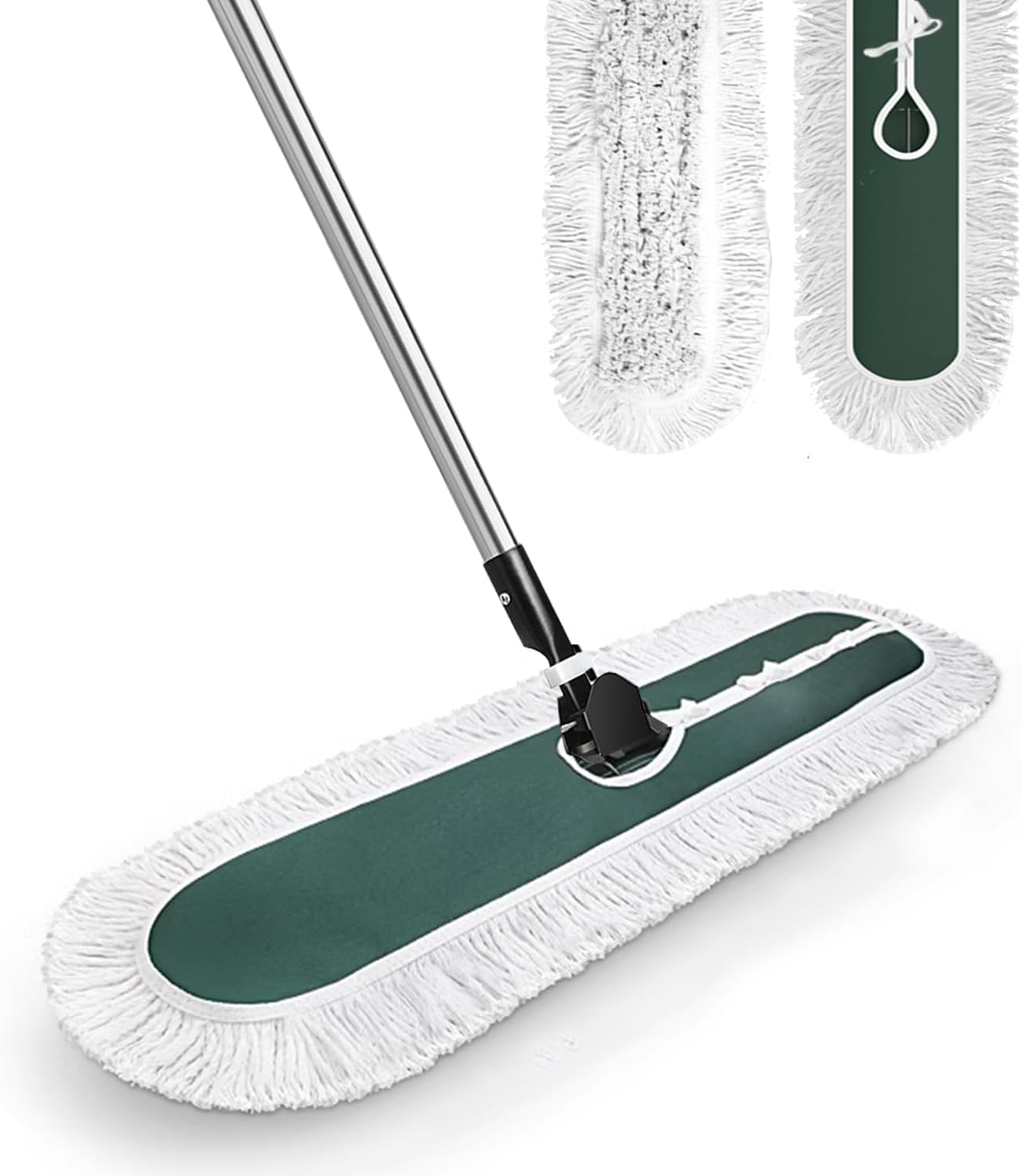 Commercial 36" Dust Mop with Reusable Cotton Head, Heavy