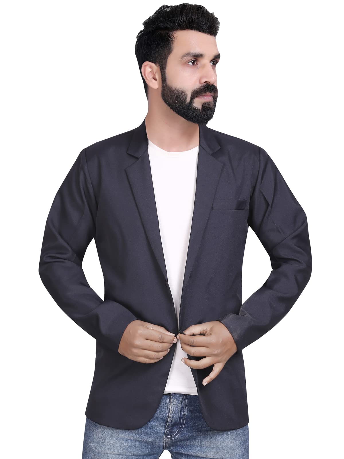 abc garmentsMen's Slim Fit Single Breasted Blazer