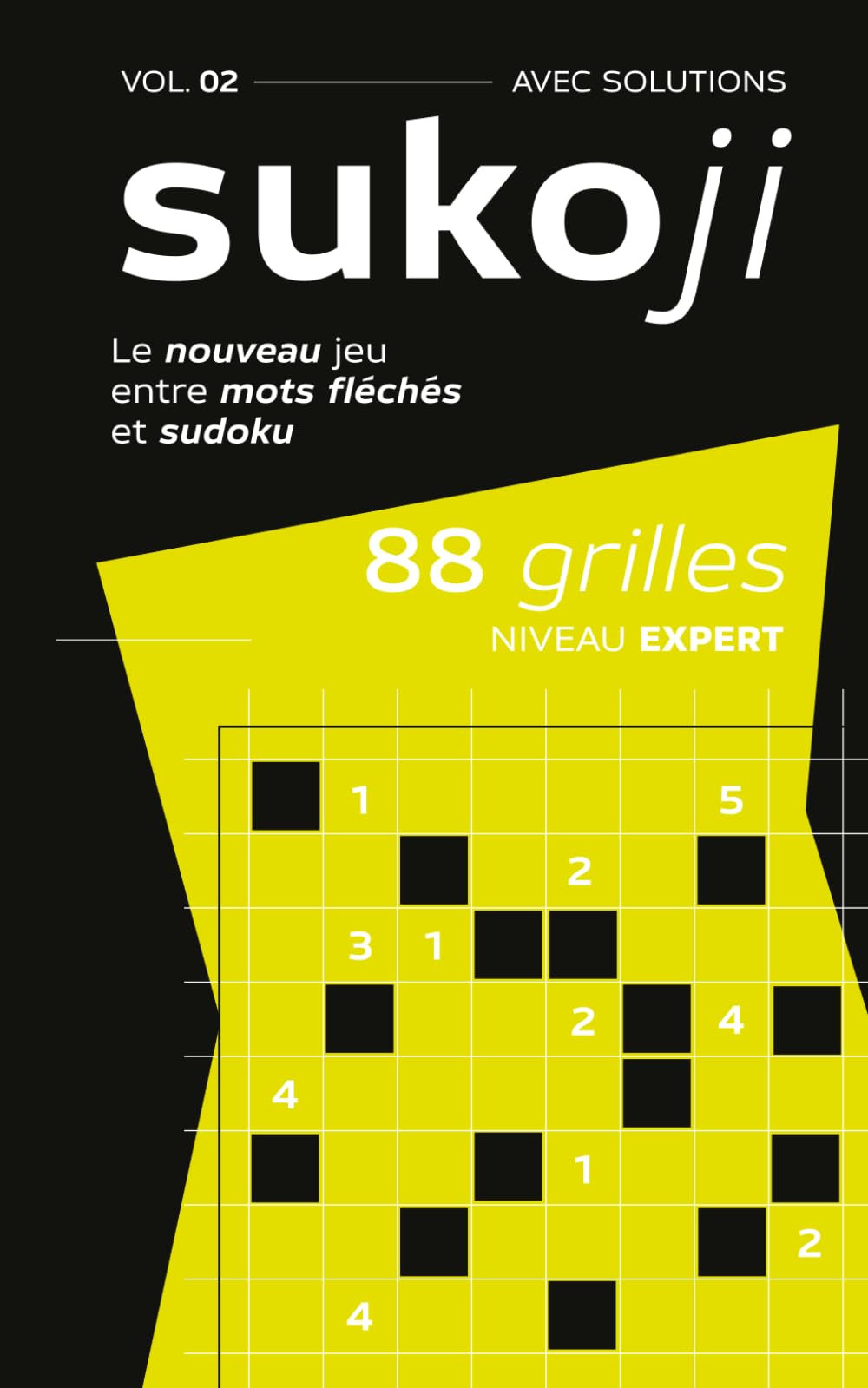 Sukoji: Le nouveau jeu entre mots fléchés et sudoku - Expert - Vol. 2 - 88 puzzles