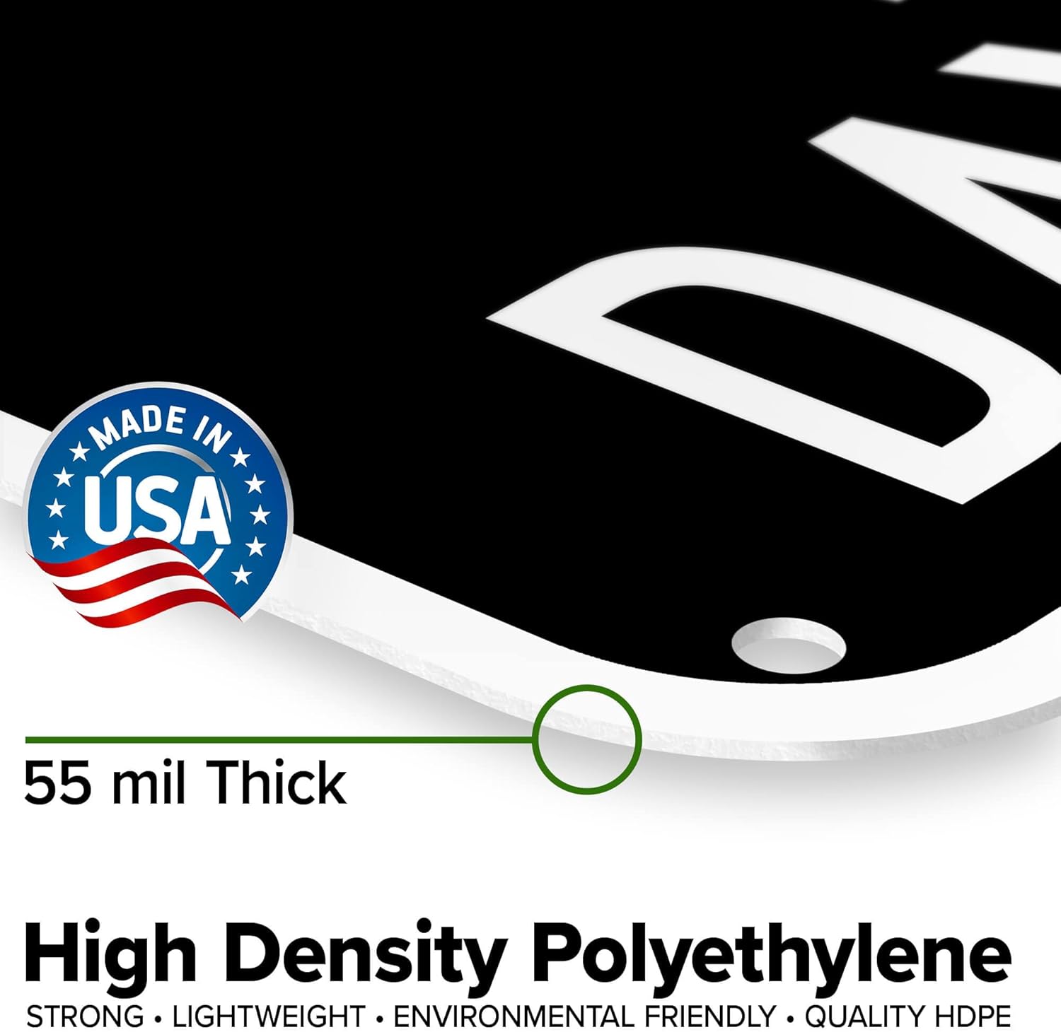Private Property No Parking We Tow Day Or Night Sign, 18x18 Inches, 55 mil thick HDPE (high density polyethylene), Made in USA by My Sign Center