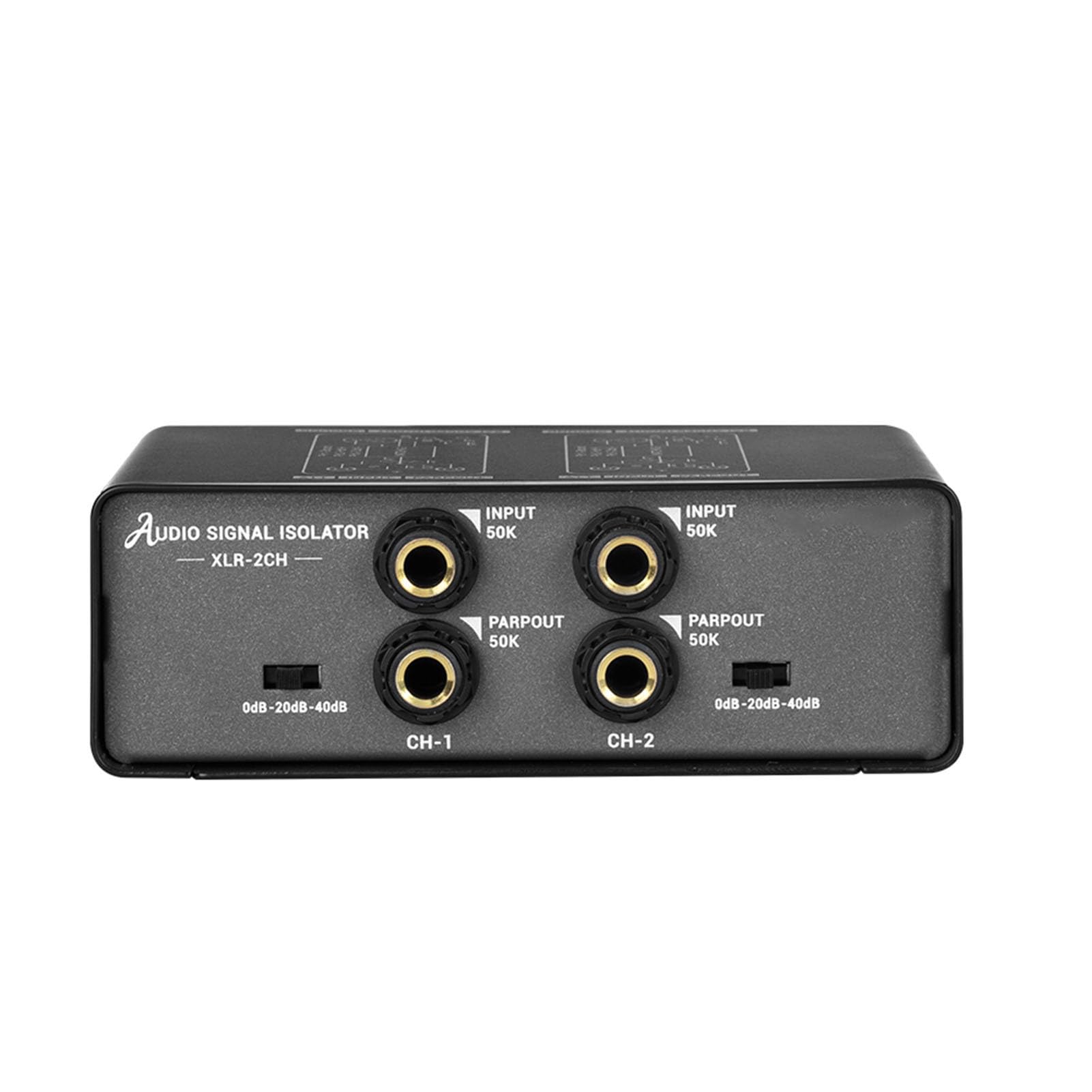 FTVOGUE Dwukanałowy Izolator Audio, Izolator Dźwięku z 3 Poziomami