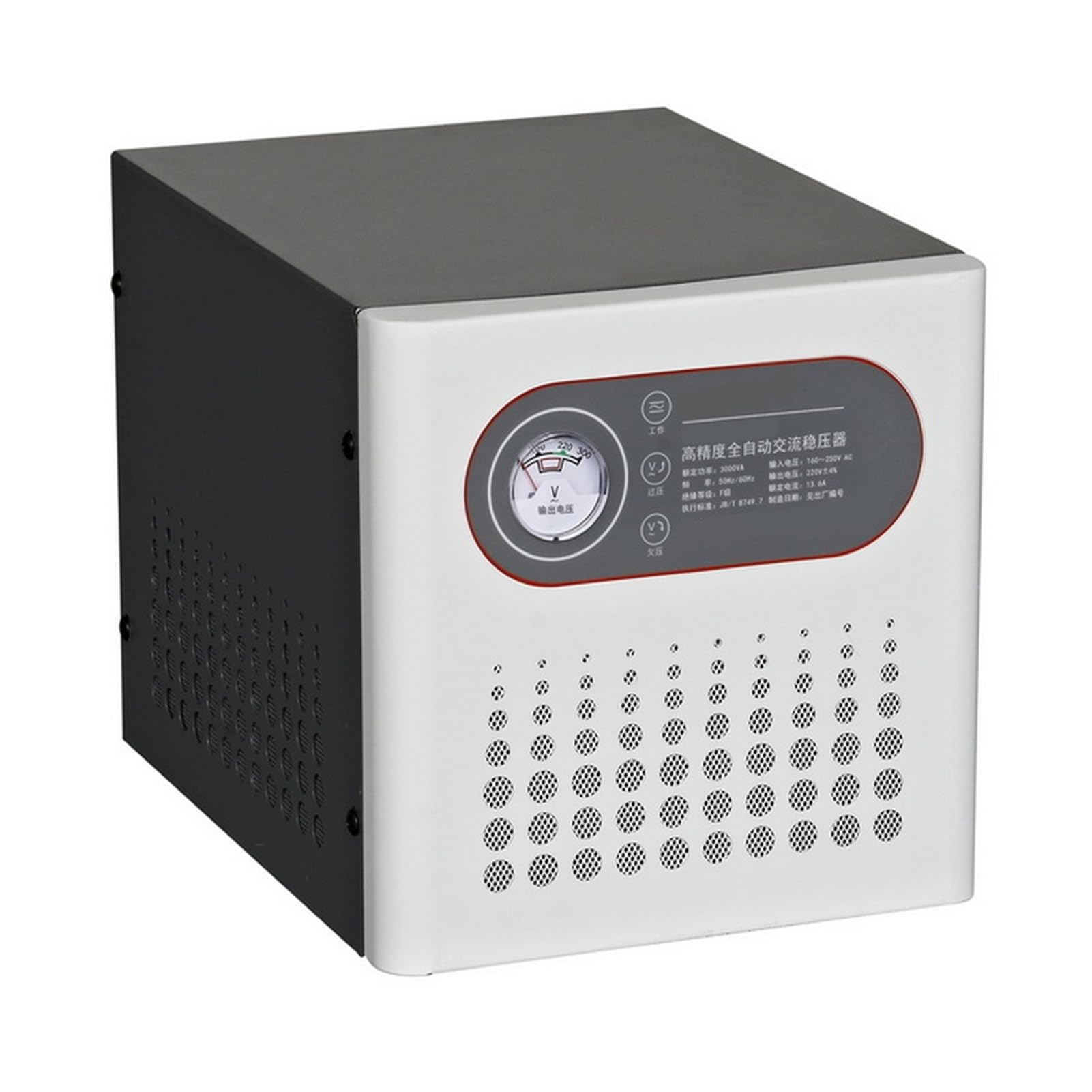 Conditionneur de courant alternatif d'intérieur avec stabilisateur de tension domestique 500W noir