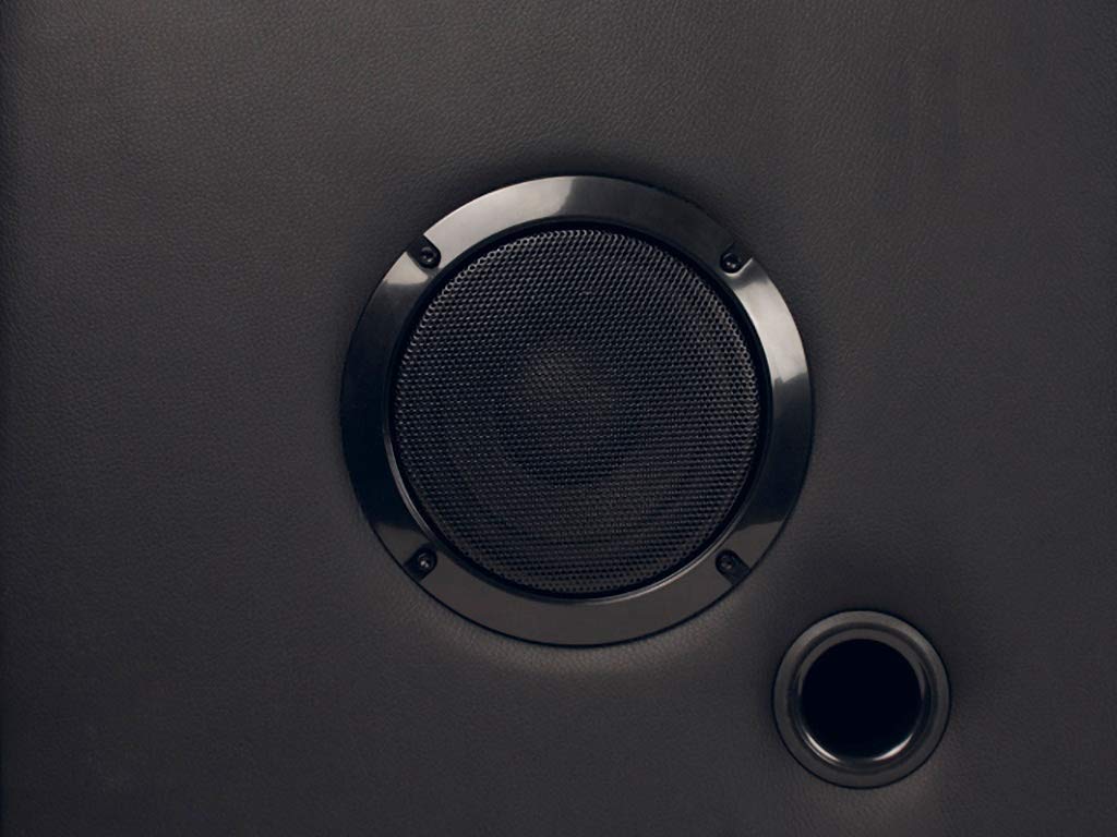 Caliber Głośnik Bluetooth – taboret z wbudowanym pudełkiem Bluetooth – 3 głośniki – wygodny i elegancki – czarny – 5 godzin akumulatora