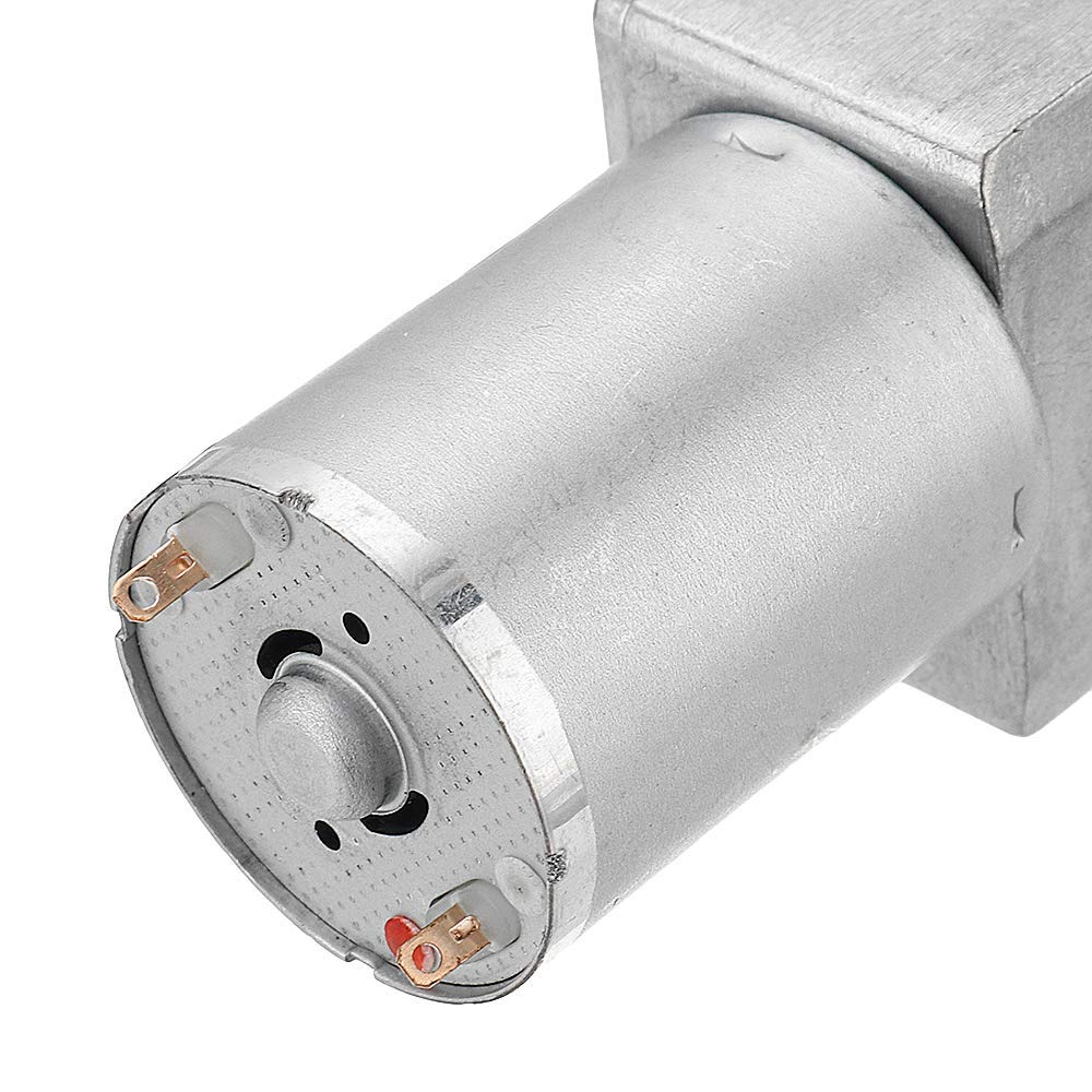 DollaTek JGY-370 DC 24 V 150 RPM podwójny wa?ek przek?adnia ?limakowa silnik samozaciskowy przek?adnia redukcyjna