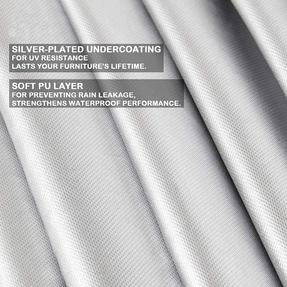 Onlyme Patio Heater Cover for Pamapic 41,000 BTU Propane Patio Heater with Wheels，Waterproof Heater covers for CSA Certified Outdoor Heater with Lockable Wheels(Only Cove)