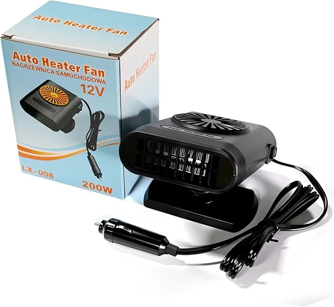 Calefactor Eléctrico Portátil para Auto 200W 12V/24V Desempañador miniatura 6