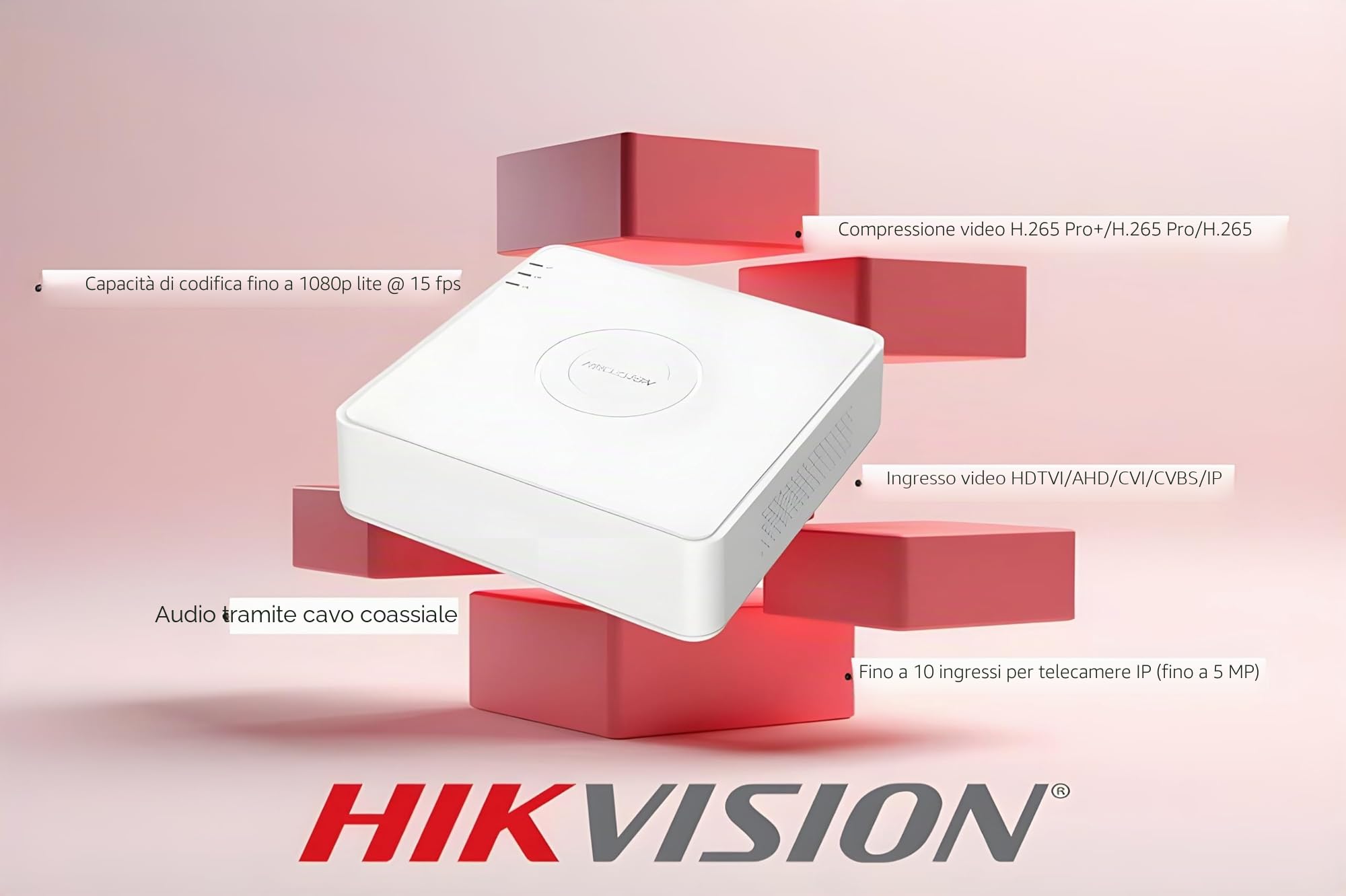 Hikvision Gravador DVR Value 8 Canais Branco - DS-7108HGHI-M1(C)