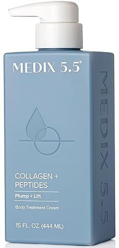 Medix 55- Crema facial de colágeno prescate de piel seca Loción corporal enriquecida con caviar péptidos y áloe vera El humectante levanta reafirma