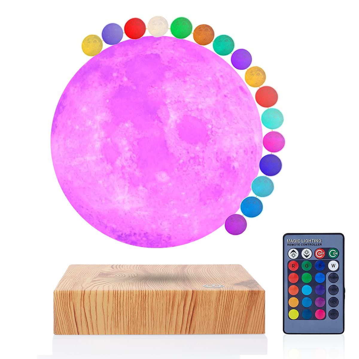 Levitating Moon Lamp- Energy Efficient for Home Office Decor, Floating Magic Desk Lamp or Night Light