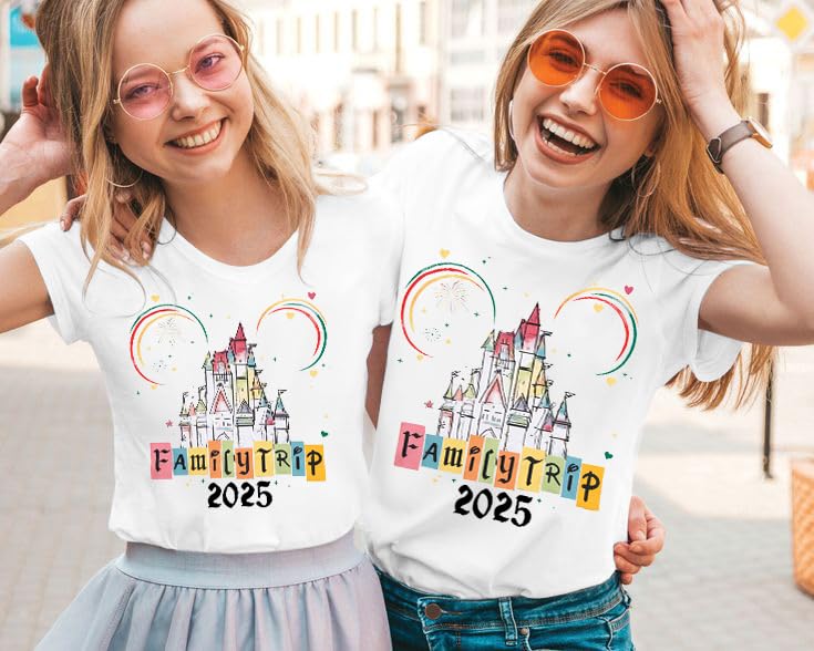 MYHALF Magical Family Shirts Matching 2025 Vacation Family Matching Outfits Mom and Mini Cute Summer Trip Clothes4