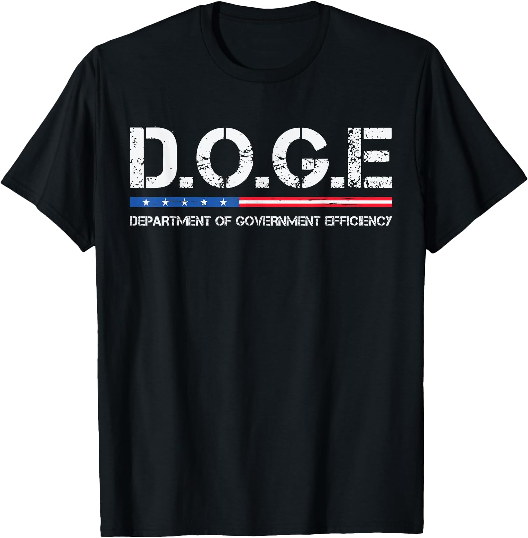DOGE Department Of Government EfficiencyAdult Unisex Classic Fit Black T-Shirt