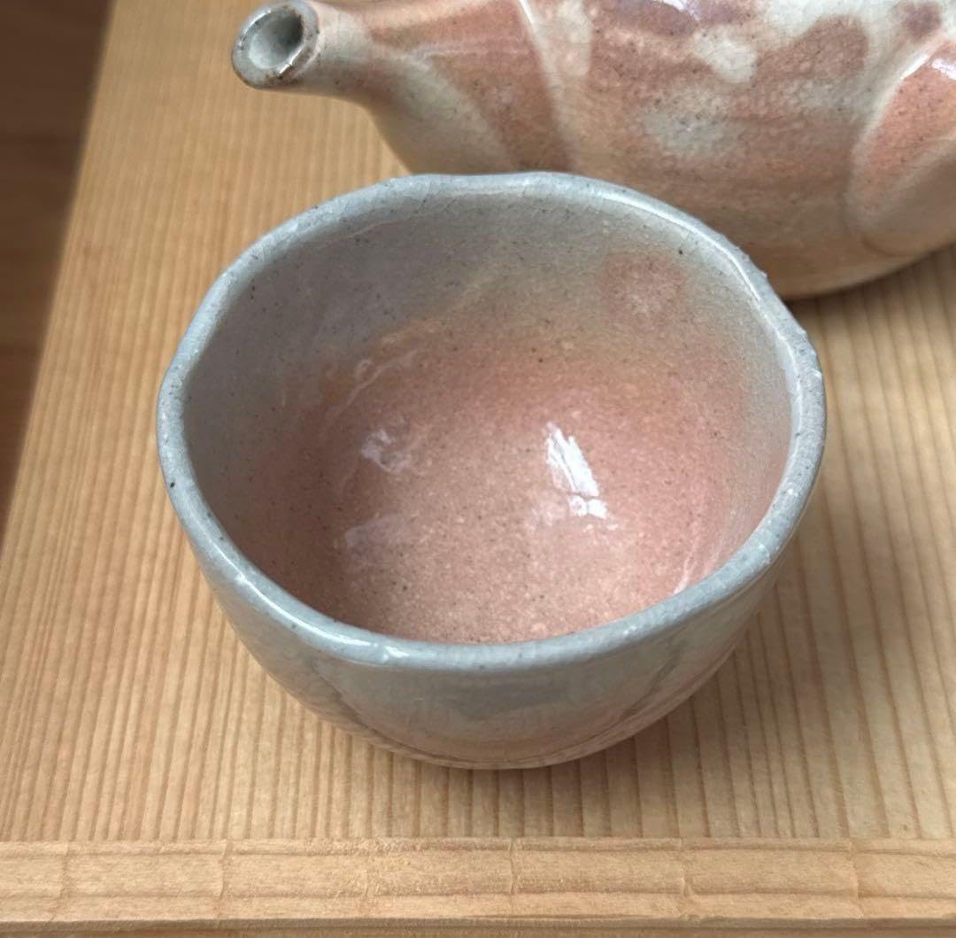 Amazon.co.jp: 萩焼 天鵬山造 急須＆湯呑5客セット 木箱入り : おもちゃ