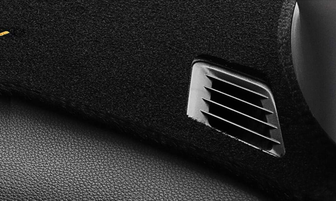 Black Dashboard Cover Dash Cover Mat Dash Pad Compatible for VW Touareg 2007-2010