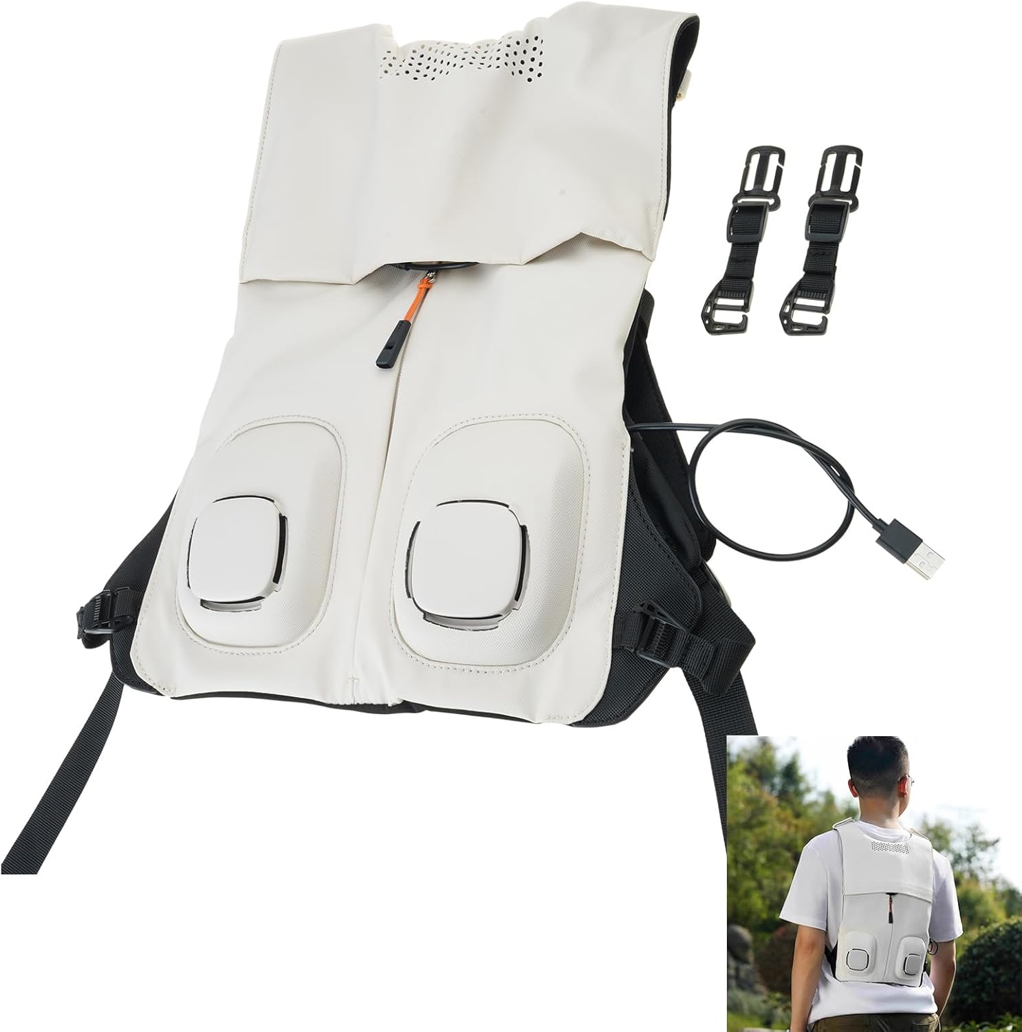 半導体テクノロジー付きの通気性冷却ベストジムと屋外アクティビティスポーツベストのためのチムのチョイステクスチャー調整可能な胸バックル