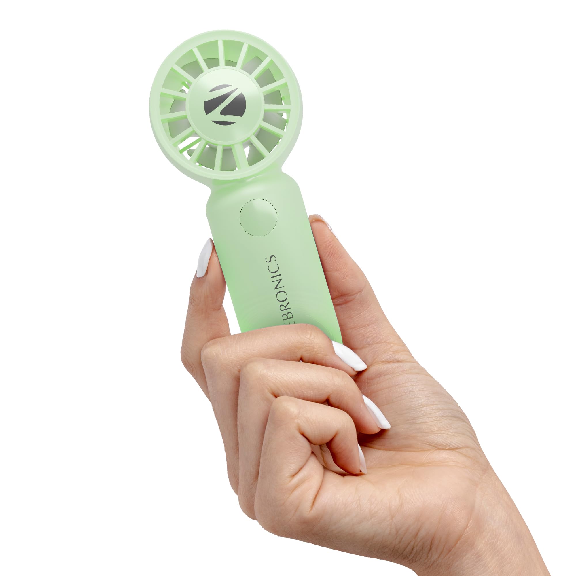 ZEBRONICS Heat Buster 100, Mini Portable Hand Fan, 10500 RPM, 3 Speed Modes with Brushless Motor, Upto 5.4m/s Airflow, Type C Charging, for Travel, Makeup, Office, Home (White) — Amazon image 14