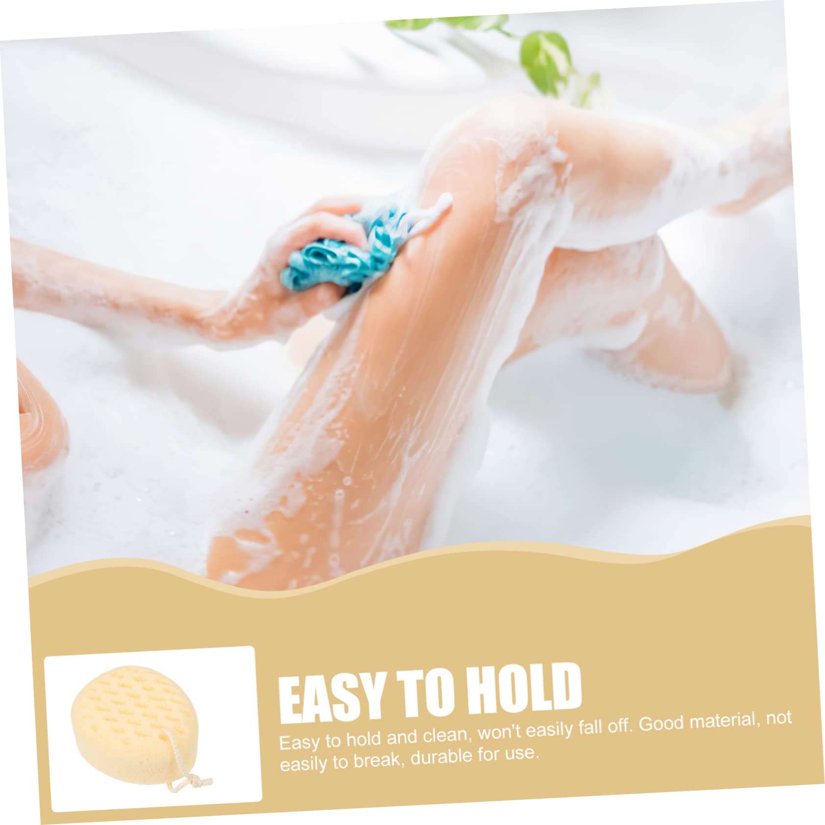 Healeved 4pezzi Spugna Da Bagno Morbida e Riutilizzabile Spugna Esfoliante Per Corpo e Schiena Scrub Per Doccia Adatta